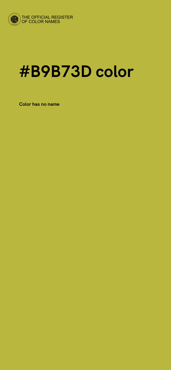#B9B73D color image
