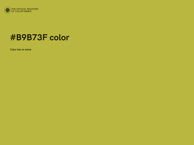 #B9B73F color image