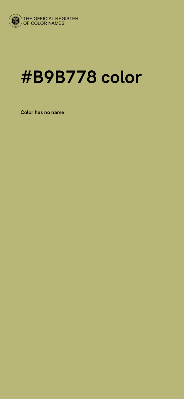 #B9B778 color image