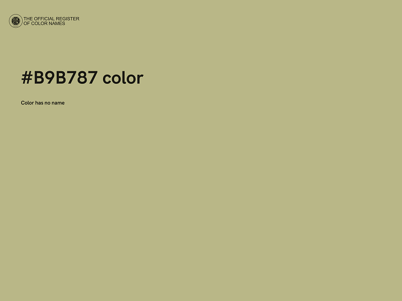 #B9B787 color image