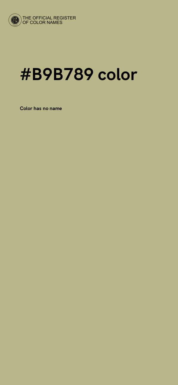#B9B789 color image