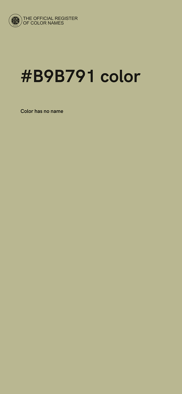 #B9B791 color image