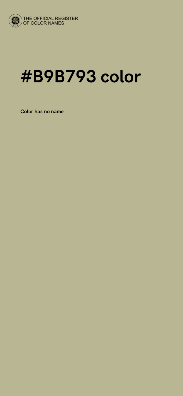 #B9B793 color image
