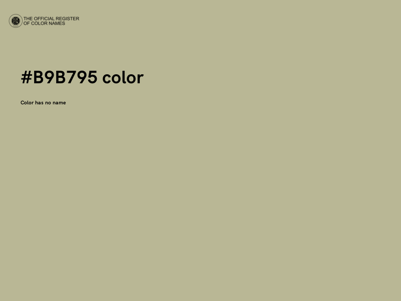 #B9B795 color image