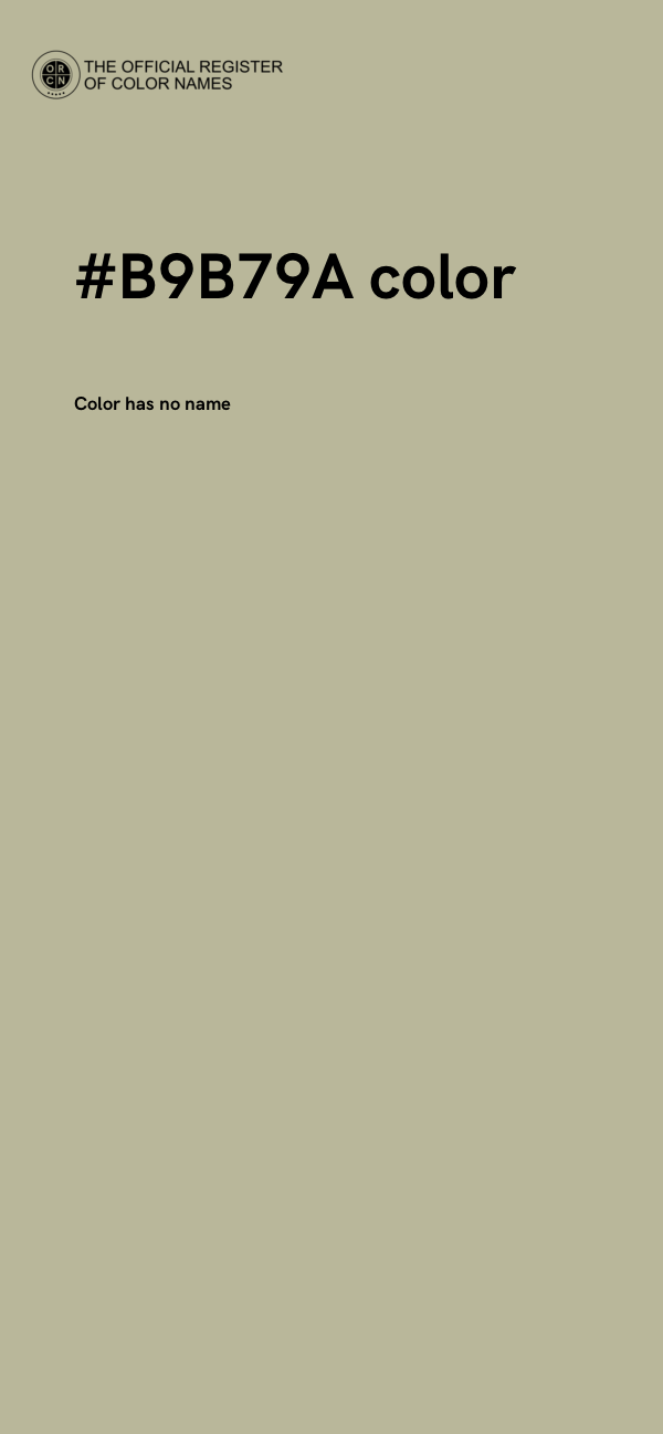 #B9B79A color image