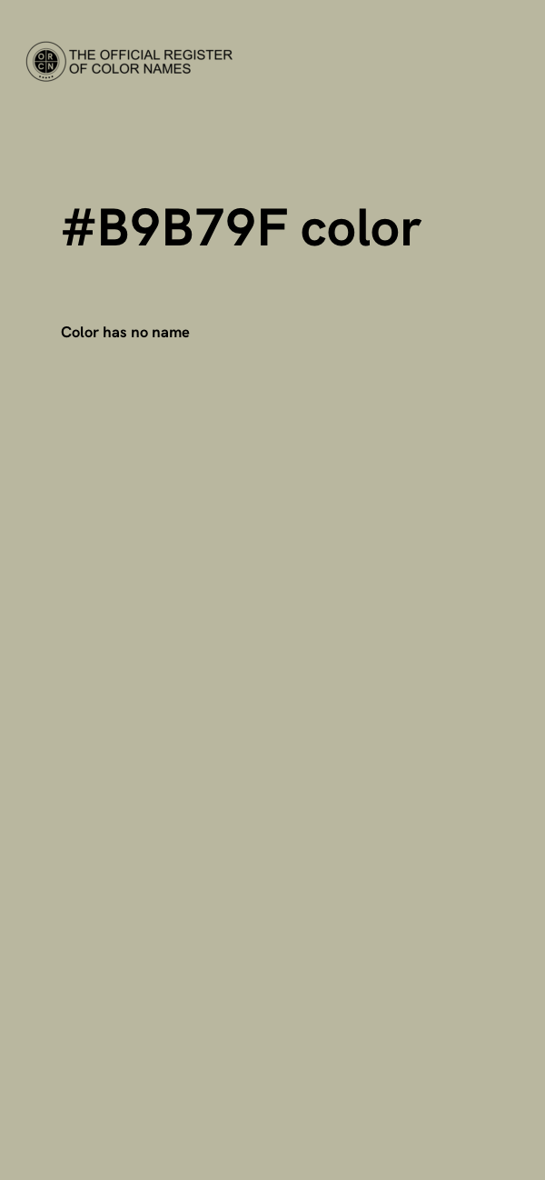 #B9B79F color image