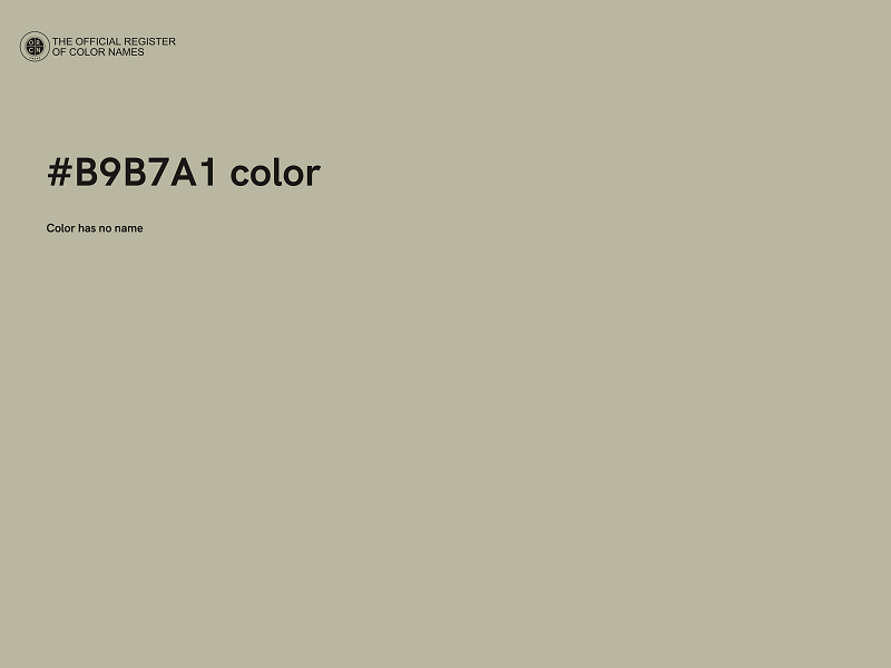 #B9B7A1 color image