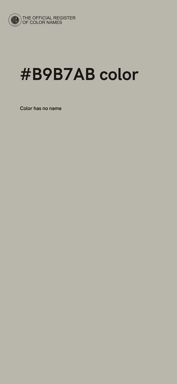 #B9B7AB color image
