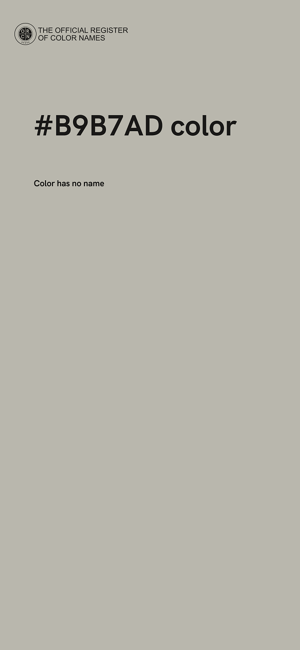 #B9B7AD color image