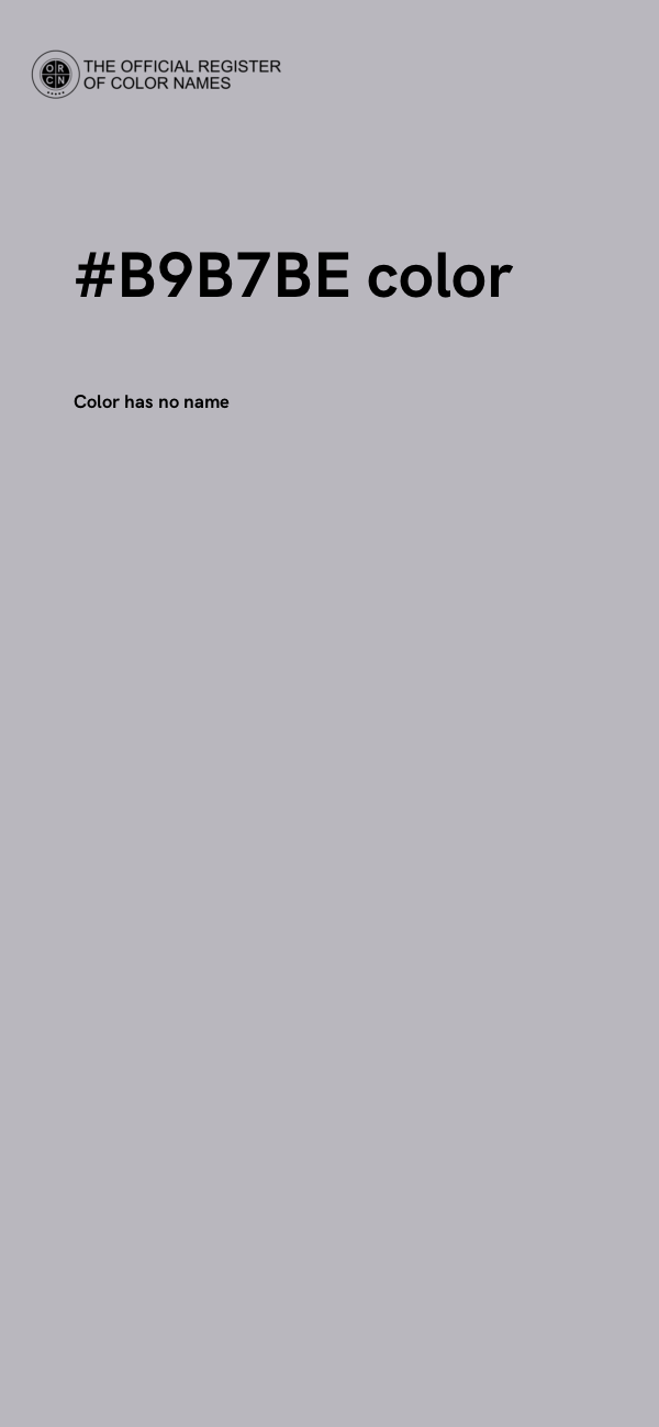 #B9B7BE color image