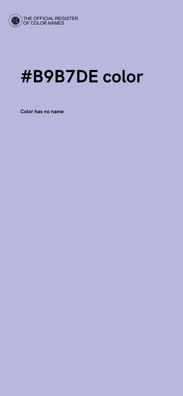 #B9B7DE color image