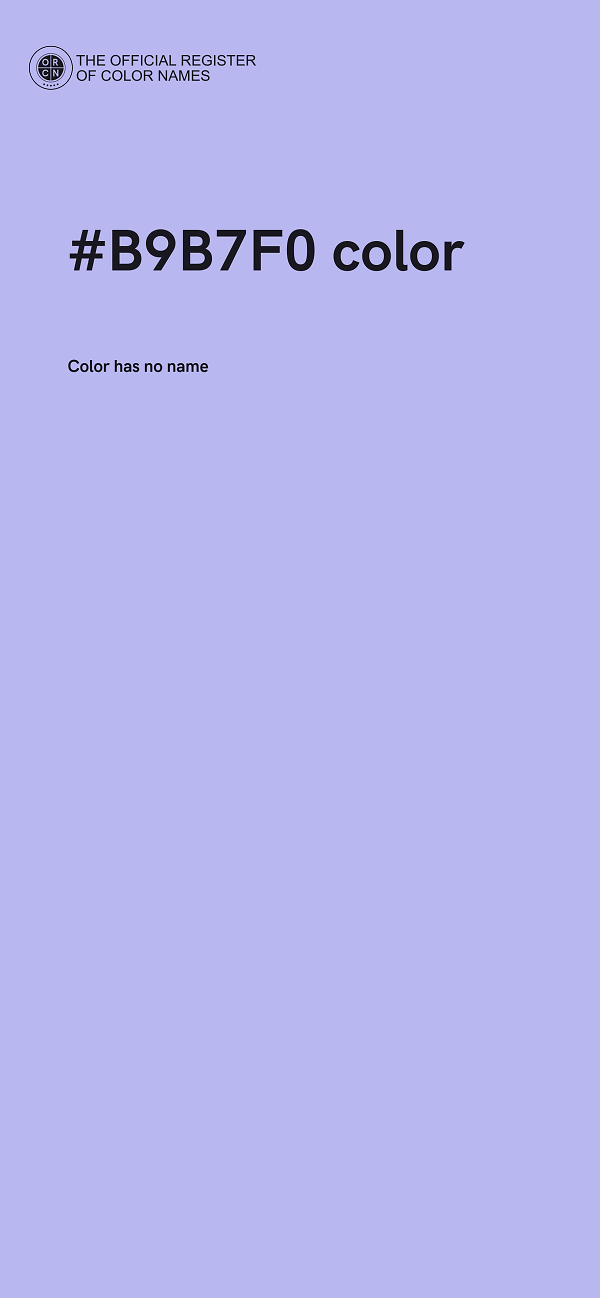 #B9B7F0 color image