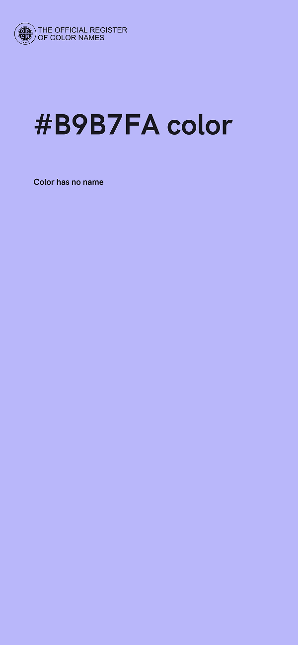 #B9B7FA color image
