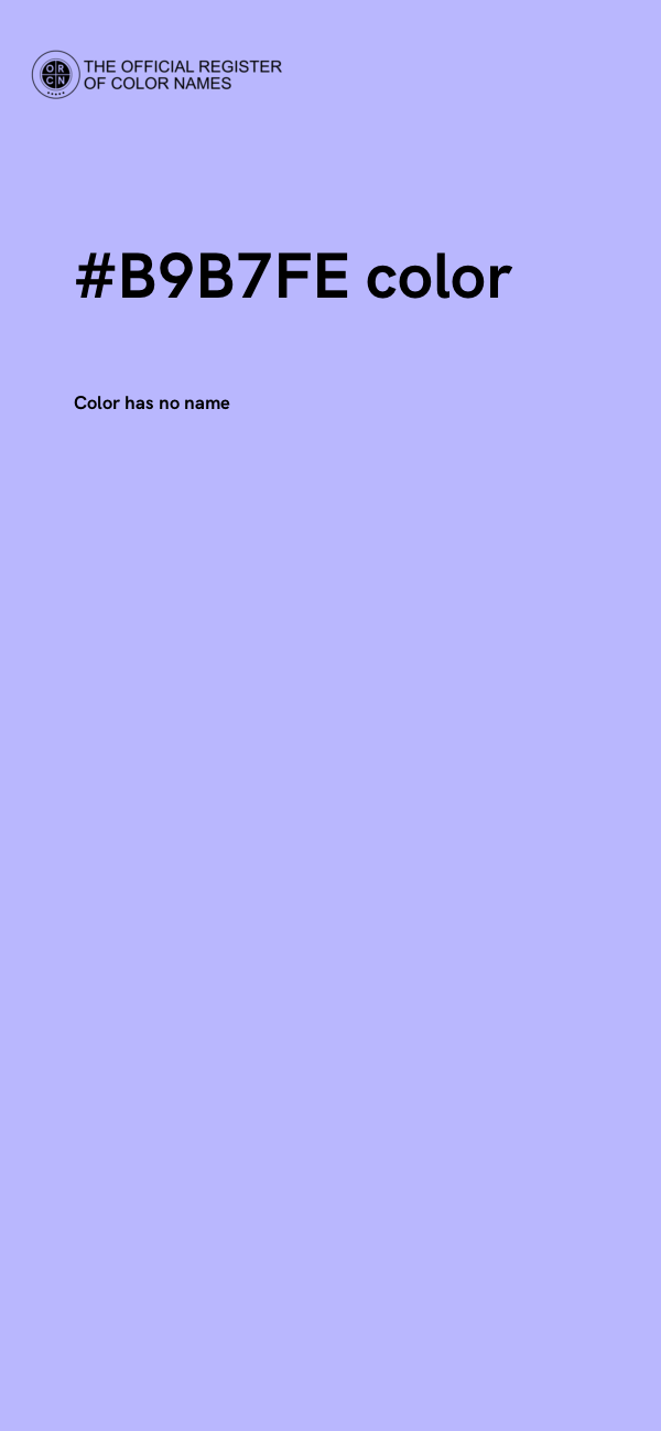#B9B7FE color image