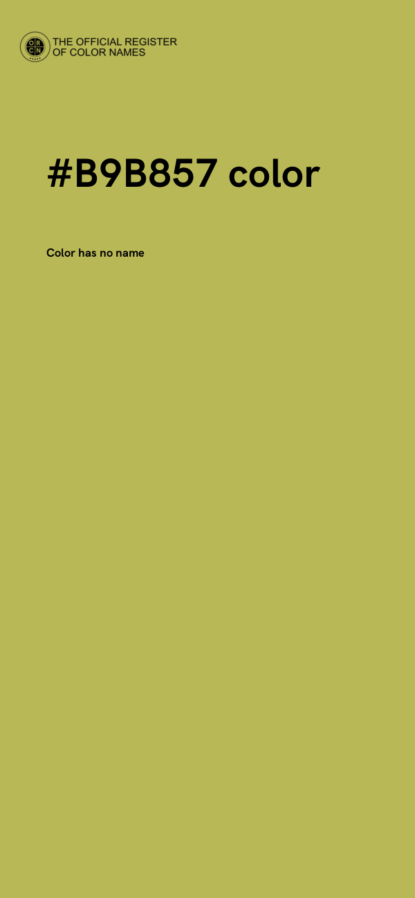 #B9B857 color image