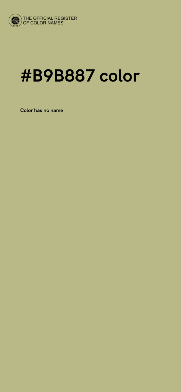 #B9B887 color image