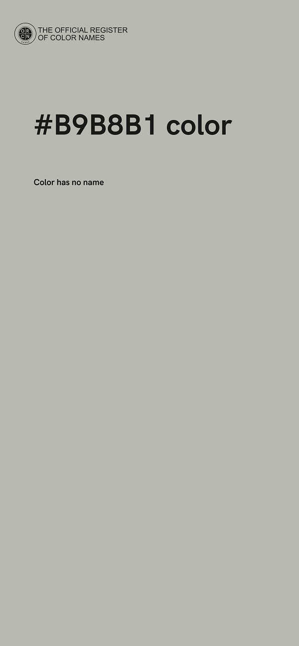 #B9B8B1 color image