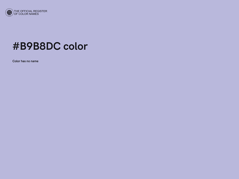 #B9B8DC color image