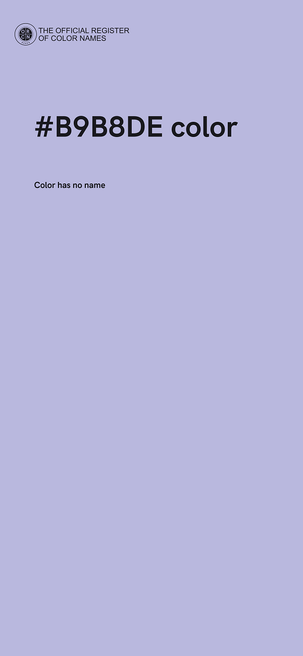 #B9B8DE color image