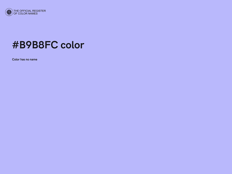 #B9B8FC color image