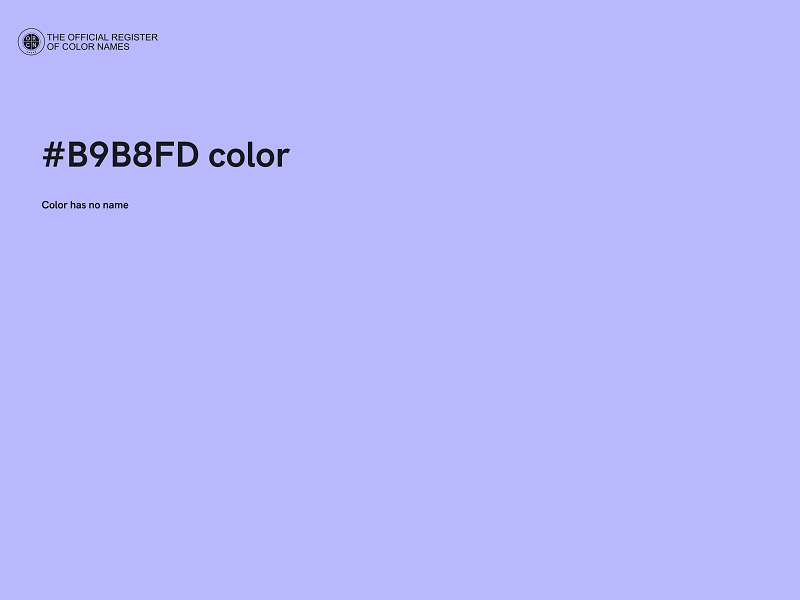 #B9B8FD color image