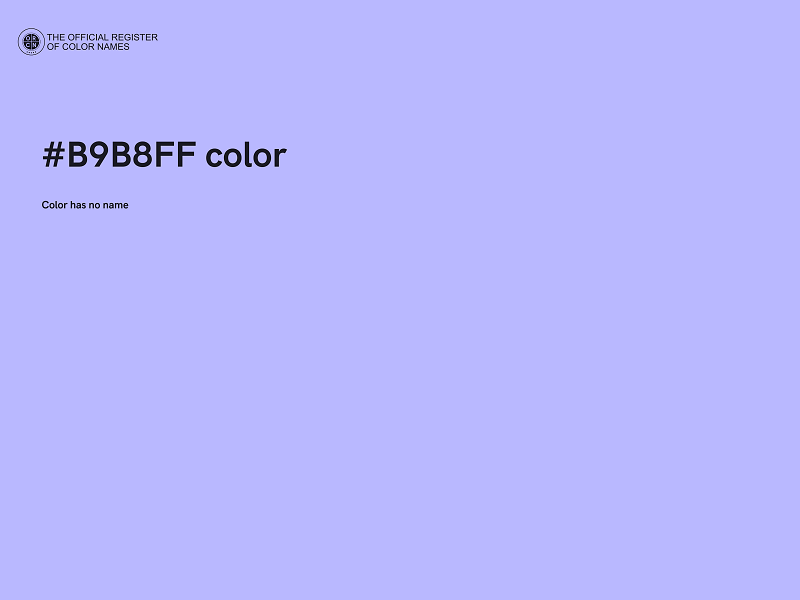 #B9B8FF color image