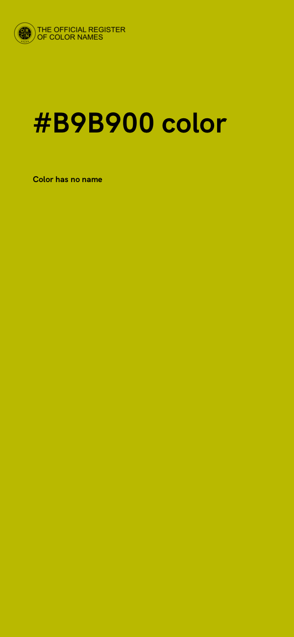 #B9B900 color image