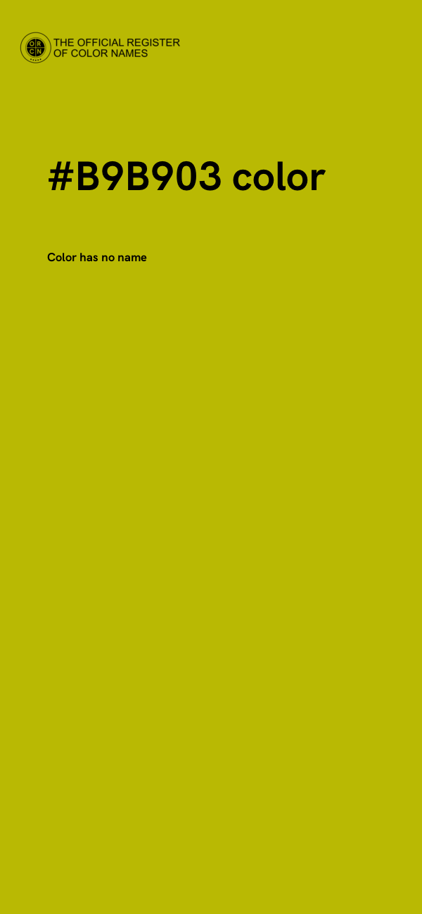 #B9B903 color image