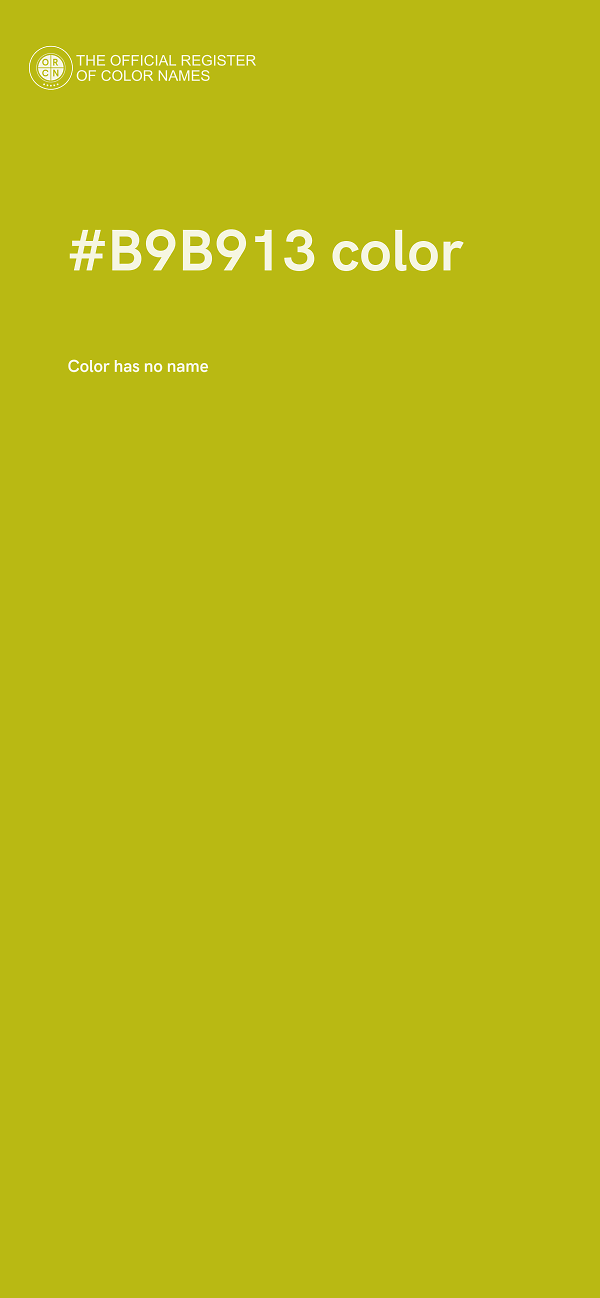 #B9B913 color image
