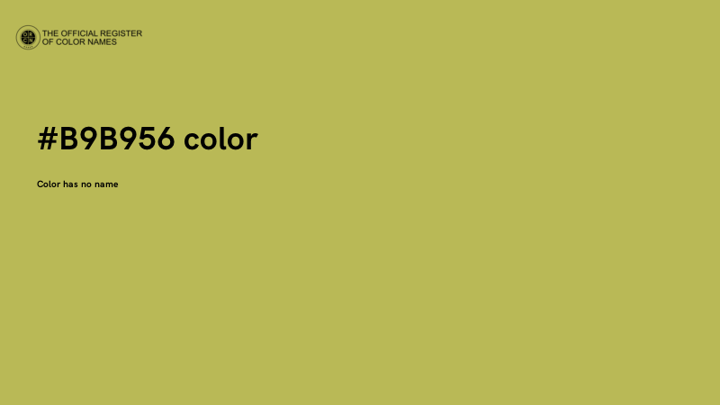 #B9B956 color image