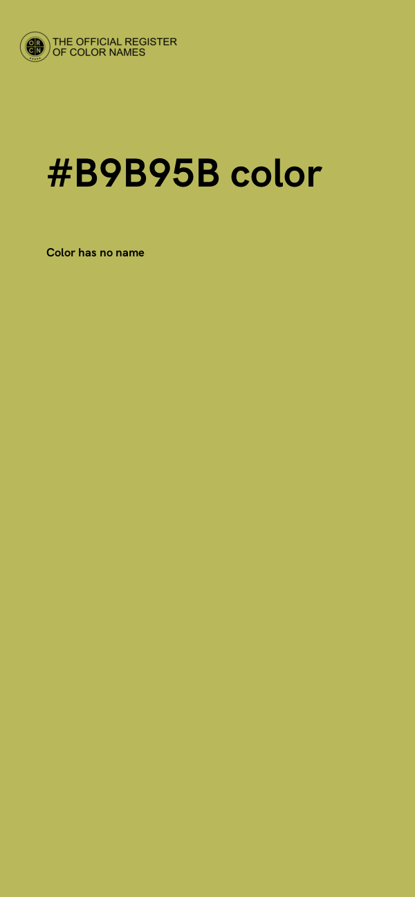 #B9B95B color image
