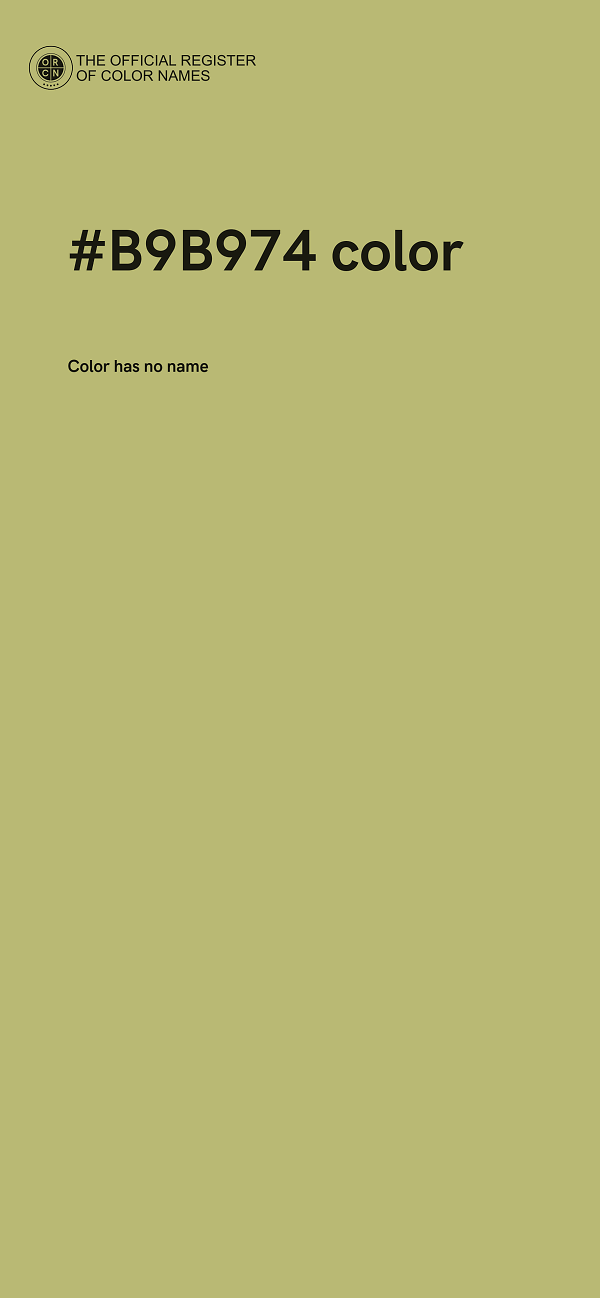 #B9B974 color image