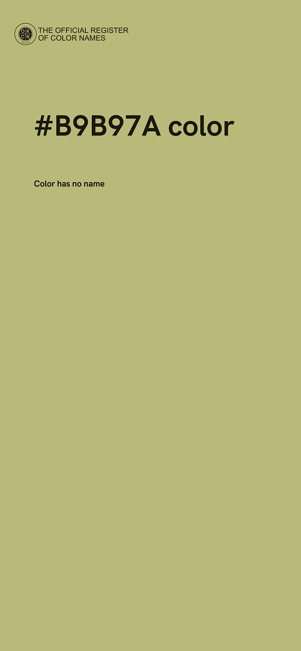 #B9B97A color image