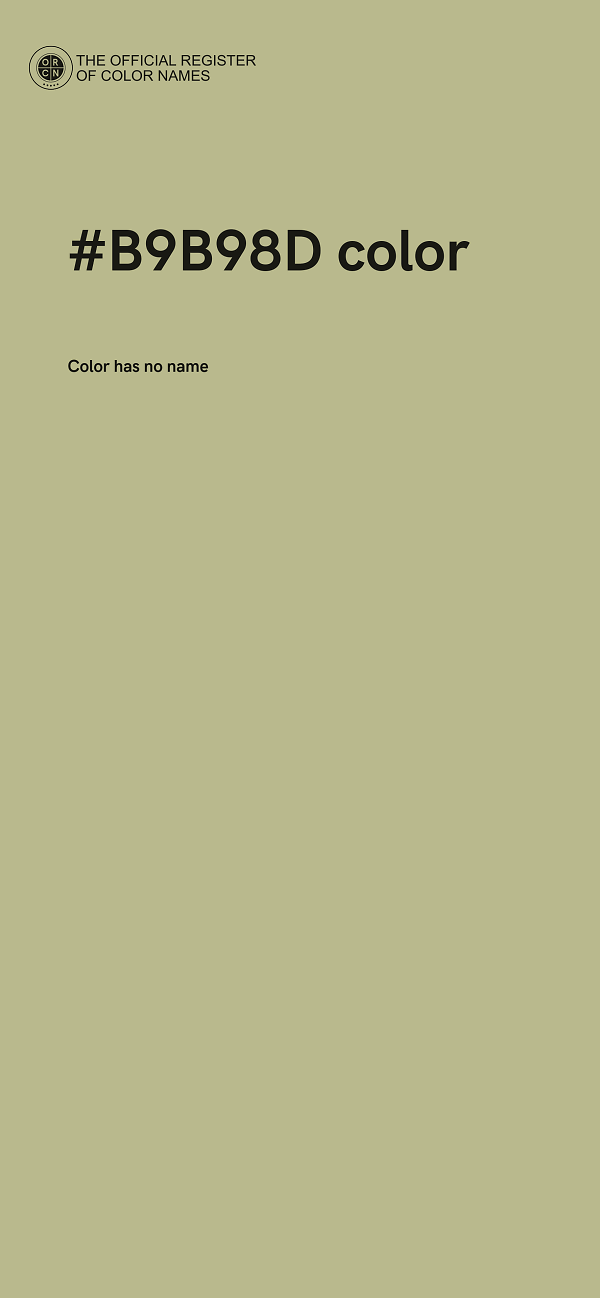 #B9B98D color image