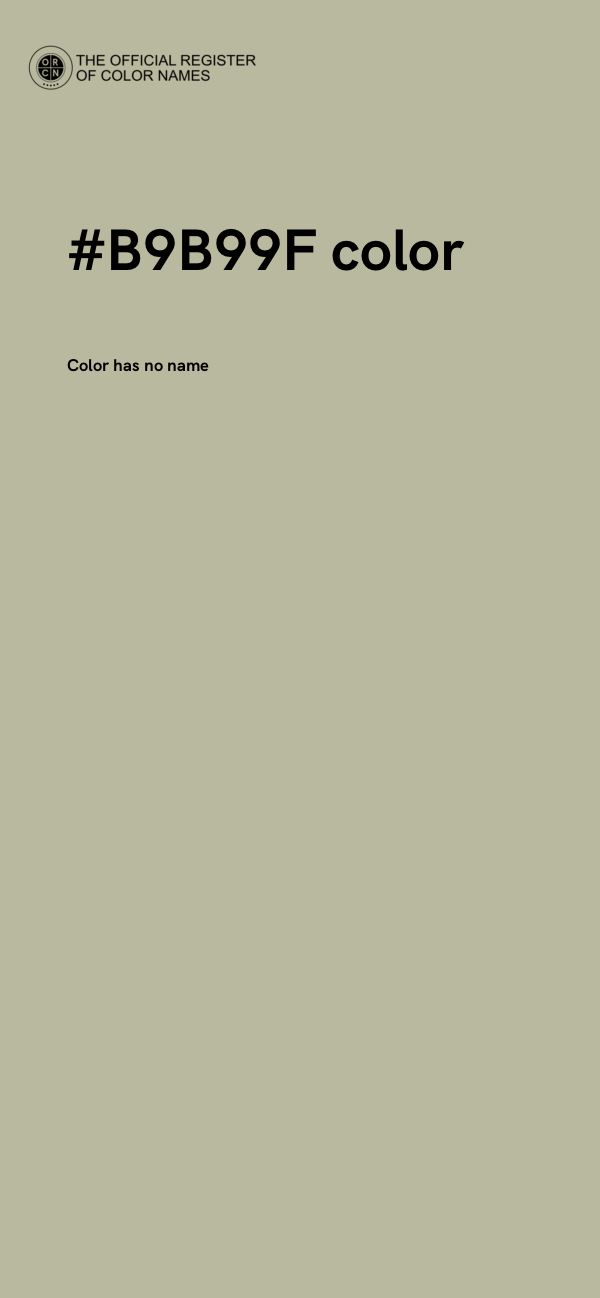 #B9B99F color image