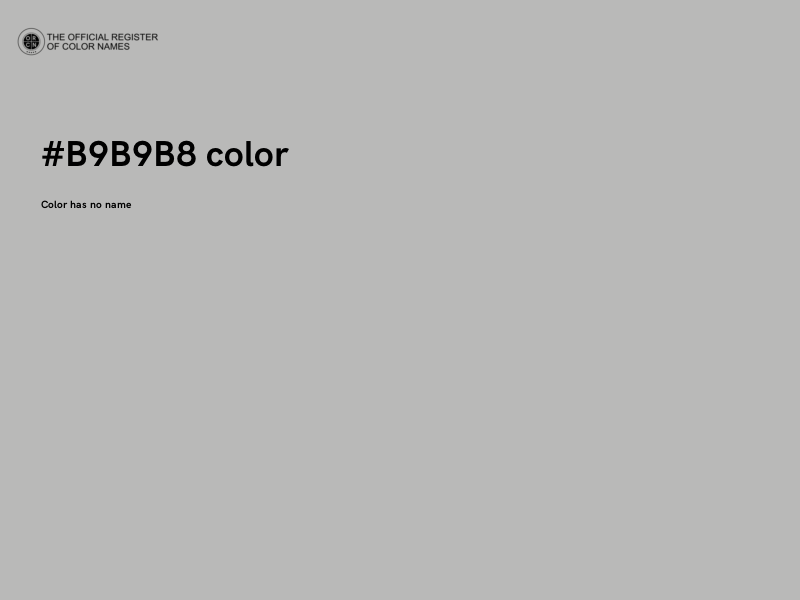 #B9B9B8 color image