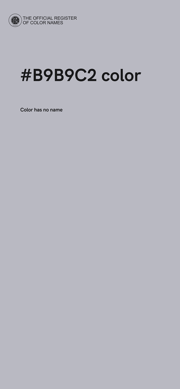 #B9B9C2 color image