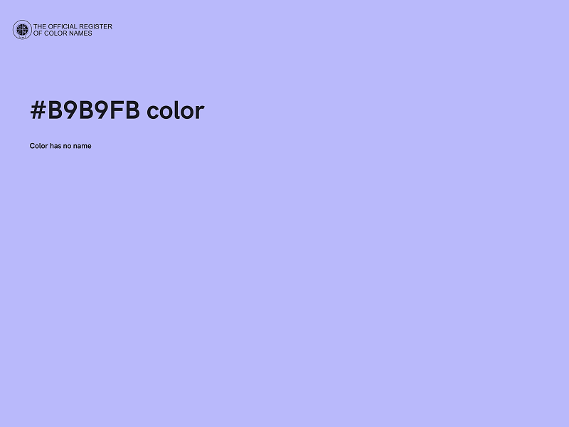 #B9B9FB color image