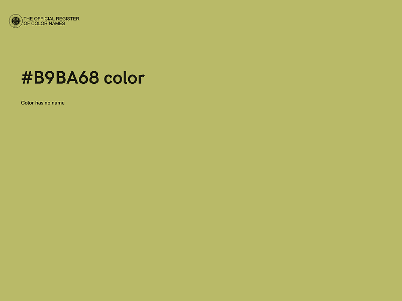 #B9BA68 color image