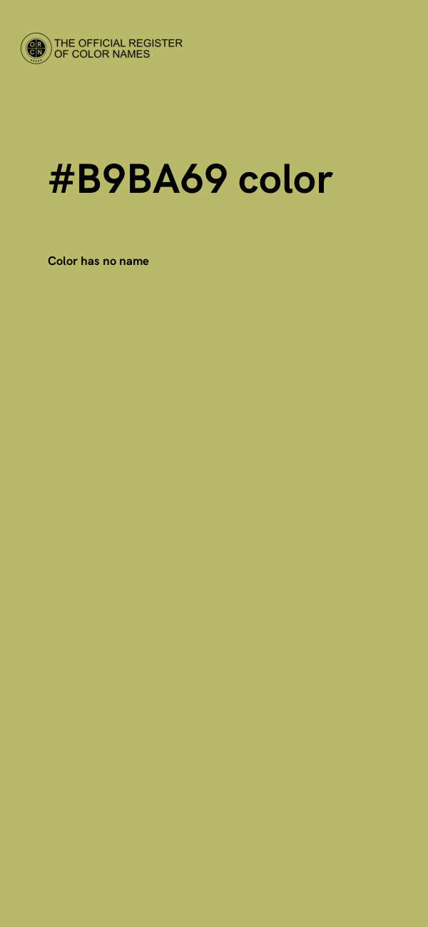 #B9BA69 color image