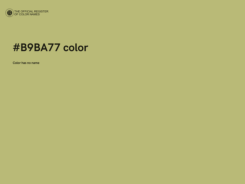 #B9BA77 color image