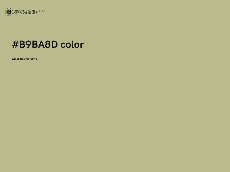 #B9BA8D color image