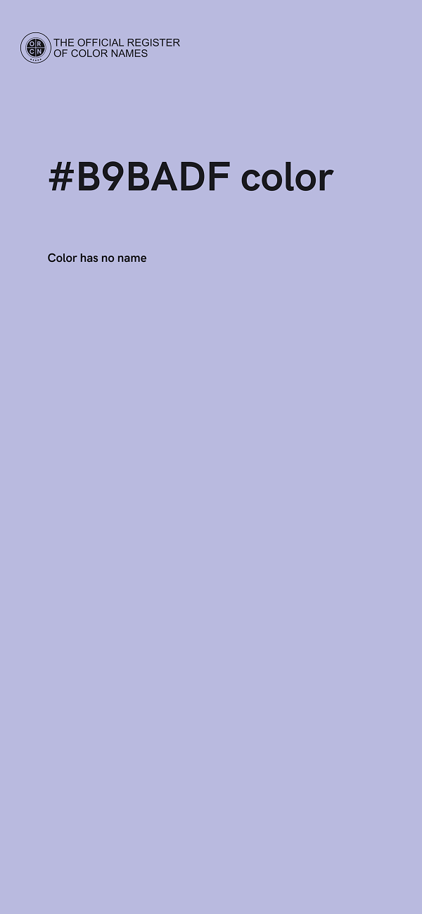 #B9BADF color image