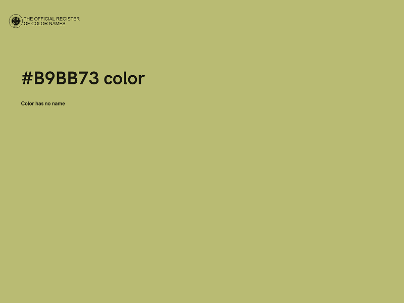 #B9BB73 color image