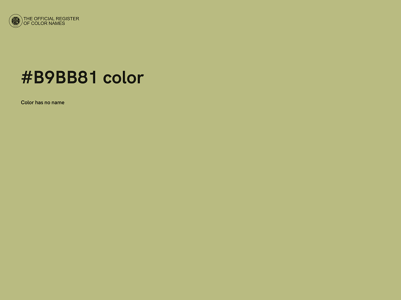 #B9BB81 color image