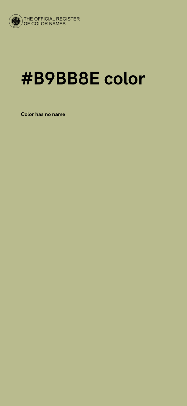 #B9BB8E color image