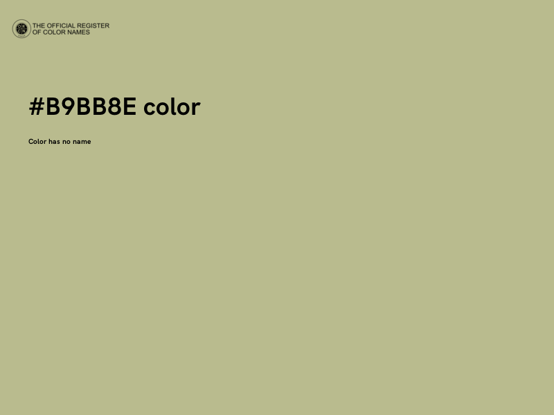 #B9BB8E color image