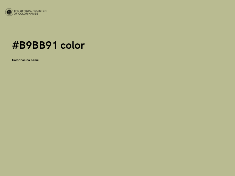 #B9BB91 color image