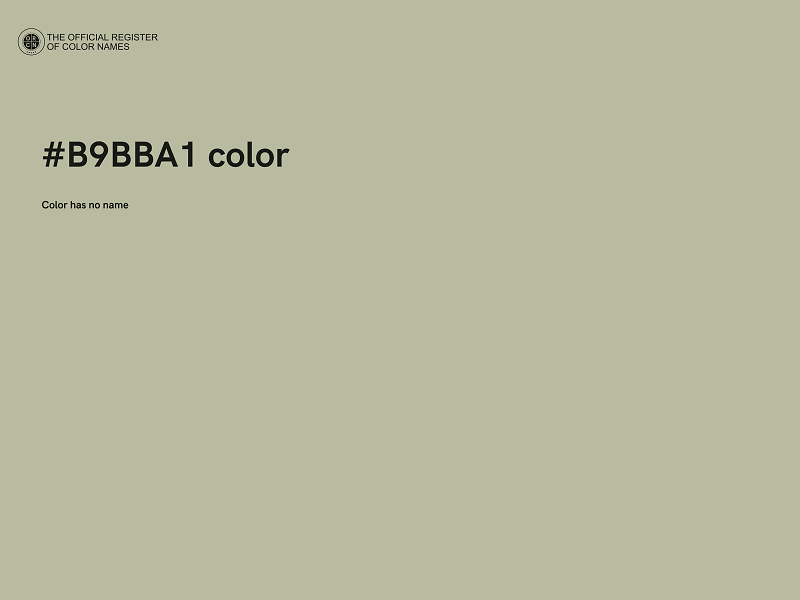 #B9BBA1 color image