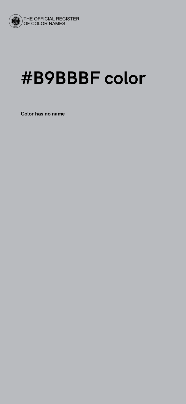 #B9BBBF color image